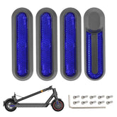 4 in 1 Electric Scooter Wheel Decorative Side Cover Plastic Block Reflective Strip with Screws, For Xiaomi Mijia M365 Pro / Pro 2 / 1S