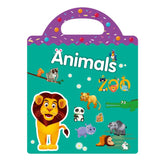 Children Early Education DIY Waterproof Reusable Stickers, Animals T01, Traffic T02, Dinosaur T03, Space T04, Body T05, Ocean T06, Princess T07, Insect T08, Farm T09, Four Seasons T10, Easter T13, Halloween Pumpkin Scarecrow T14, Christmas T15