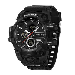 SANDA 9094 Multifunctional Sports 5ATM Waterproof Luminous Electronic Watch