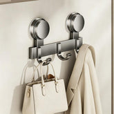 No-drill Door Back Vacuum Suction Cup Hooks Storage Rack, Upgraded Single Row 3-hook, Upgraded Single Row 4-hook, Upgraded Single Row 5-hook, Upgraded Single Row 6-hook, Upgraded Single Row 7-hook, Upgraded Single Row 8-hook, Upgraded Double Row 3-hook...
