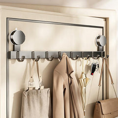 No-drill Door Back Vacuum Suction Cup Hooks Storage Rack, Standard Single Row 7-hook, Standard Single Row 8-hook, Standard Double Row 3-hook, Standard Double Row 4-hook, Standard Double Row 5-hook, Standard Double Row 6-hook, Standard Double Row 7-hook...