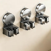No-drill Suction Cup Wall Mount Mop Holder Broom Storage Clip, 3pcs Mop Holder, 3pcs Electroplated Mop Holder, 3pcs Integrated Mop Holder, 3pcs Classic Mop Holder