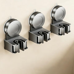 No-drill Suction Cup Wall Mount Mop Holder Broom Storage Clip, 3pcs Mop Holder, 3pcs Electroplated Mop Holder, 3pcs Integrated Mop Holder, 3pcs Classic Mop Holder