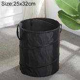 Outdoor Camping Folding Bucket Portable Trash Can Garden Leaf Bucket, Mini 25x32cm, Small 34x40cm, Medium 45x55cm