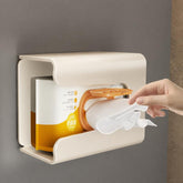 Wall Mounted Magnetic Tissue Holder No Drilling Carbon Steel Facial Tissue Box