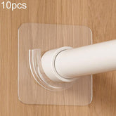 10pcs Drill-free Telescopic Rods Adhesive Hook Holder within 4.5 cm