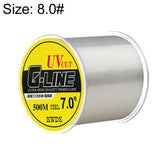 500m High Strength Nylon Monofilament Fishing Main Line, 8.0#