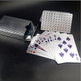 Creative Frosted Back Texture Plastic From Vegas to Macau Playing Cards Texas Poker Novelty Collection Gift, Silver Tattice Paper Box, Mosaic Gold Dollar Paper Box, Golden Dragon and Phoenix Paper Box, Gold Double Dragon Kung Hei Fat Choy Paper Box