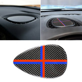 Red Blue Color Car F Chassis Instrumentation Console Panel Carbon Fiber Decorative Sticker for BMW Mini Cooper JCW One F56 / F55 / F54, For BMW Mini Cooper JCW One F56 (Red Blue Color)