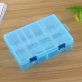 Double layer 8 Slots Plastic Jewelry Box Organizer Storage Container with Adjustable Dividers, 8 Slots (Blue), 8 Slots (Purple), 8 Slots (White), 8 Slots (Pink)
