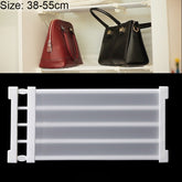 Wardrobe Storage Layered Baffle Cabinet Shelf Dormitory Partition Cupboard Partition Board, Width: 24cm, Stretch Range: 38-55cm, Stretch Range:38-55cm