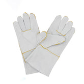 72# Wear-Resistant Full Two-layer Leather Insulation Gloves High Temperature Welding Welder Gloves Leather Work Protection, Size: 34*16cm, 72#