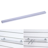 15x30mm Supermarket Shelves Display Electroplated Square Crossbar hook Bracket, Length: 1m, Crossbar Hook