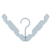 Foldable Clothes Hanger Drying Rack with 4 Hidden Clips for Home / Travel, Random Color Delivery, Foldable Clothes Hanger