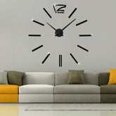 39 inch Bedroom Home Office Decoration Modern Frameless Large DIY 3D Mirror Wall Sticker Mute Clock, MH101 (Black), M001 (Gold), M001 (Silver)