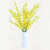 Home Wedding Party Decor Silk Orchid DIY Artificial Flower Phalaenopsis Bouquets, Random Color Delivery, 5 Heads/Bouquet