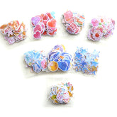 10 Packs Creative Waterproof PVC Sticker DIY Album Diary Watercolor Decorative Sticker, Random Delivery, PVC Sticker