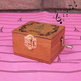 Home Decor Creative Exquisite Retro Wooden Birthday Decorations Music Box, Random Style Delivery, Wooden Birthday