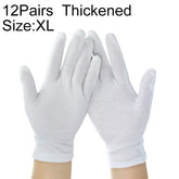 12 Pairs Pure Cotton Working Gloves, Thickenedļ¼Sizeļ¼XL, Thickenedļ¼Sizeļ¼XL