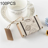 100 PCS Originality Wedding Mini Suitcase Sugar Box, Size: 8*5*2.5cm, Suitcase shaped
