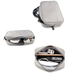 Simple Multi-functional Digital Device Travel Storage Bag for Phones, Power Bank, U-disk, Earphones, Data Cable and etc, Big Size: 23*11*5cm, Size: 23*11*5cm Pink, Size: 23*11*5cm Grey, Size: 23*11*5cm Blue, DY01 23x11x5cm, Size: 23*11*5cm Black