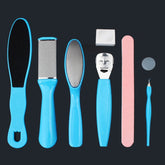 8 in 1 Dead Hard Skin Callus Remover Scraper Pedicure Rasp Tools Portable Cuticle Pusher Nail Foot Care Tool, 8 in 1