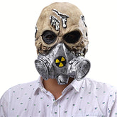 Halloween Festival Party Latex Biochemical Gas Mask Skeleton Frightened Mask Headgear, Biochemical Gas