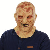 Halloween Festival Party Latex Burn Face Mask Skeleton Frightened Mask Headgear, Burn Face Mask Skeleton