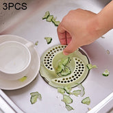3 PCS Anti Clogging Kitchen Sink Strainer Stopper Filter Drainers Drain Cover Floor Waste Stopper Drain, Size: 11 x 3.9cm, Random Color Delivery, Waste Stopper Drain
