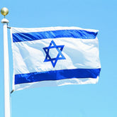 Polyester Material Israel Flag, Size: 150*90cm, Israel Flag
