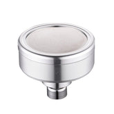 Removable and Washable Space Aluminum Plated Round Pressurized Top Spray Shower Head, Size: 82mm, Pattern A