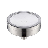 Removable and Washable 304 Stainless Steel Round Pressurized Top Spray Shower Head, Size: 118mm, Pattern D