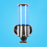 Hotel Shower Manual Dispenser Wall Mounted Washing Liquid Shampoo Soap Bottle, Capacity: 500ml, 500ml/Blue, 500ml/Purple, 500ml/Red, 500ml/Silver, 500ml/White, 500ml/Dark Red, 500ml/Green, 500ml/Gold