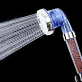 3 Settings Adjustable PC Negative Ions Shower Head, Size: Large, Interface: 2cm, 3 Settings Size: Large,(Blue), 3 Settings Size: Large(Transparent)