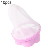 10pcs Plum-shaped Washing Machine Hair Removal Mesh Filter Bag Floating Style Washing Machine Filtration Bag, Random Color Delivery