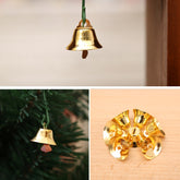 10 in 1 Christmas Decorating Christmas Tree Small Bells Decoration Supplies, Size: 2*2cm, Small Bells Gold, Small Bells Silver