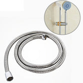 3m Flexible Stainless Steel Showerhead Hose Pipe Double Interlock Copper Interface Anti Burst Bath Water Pipe, 3m (Double Interlock)