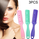 3pcs Hair Tools Double-sided Knife Hair Comb Hair Bangs Trimmer Thinning Device Hair Clipper, Random Color Delivery, 1, 2, 10 PCS Random Color Delivery