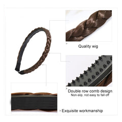 10 PCS Wig Twist Braid Jewelry Headband Hair Buckle (Light Yellow)