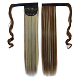 8H613# Invisible Seamless Bandage-style Wig Long Straight Hair Wig Ponytail, 8H613#
