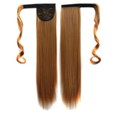 26# Invisible Seamless Bandage-style Wig Long Straight Hair Wig Ponytail, 26#