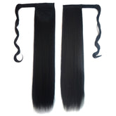 1# Invisible Seamless Bandage-style Wig Long Straight Hair Wig Ponytail, 1#
