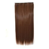 12# One-piece Seamless Five-clip Wig Long Straight Wig Piece, 12#