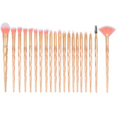 20 in 1 Diamond Handle Eye Brush Multi-functional Makeup Brush, Pink+Blue Handle and Purple Brush, HCB9120A, HCB9120B, HCB9120C, HCB9120D, HCB9120E, HCB9120F, HCB9120G