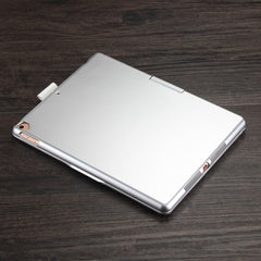 F102AS For iPad 10.2 inch Colorful Backlit Rotatable Bluetooth Keyboard Leather Tablet Case with Pen Slot Function