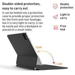 For iPad 10th Gen 10.9 2022 T89 Magic Suspended Bluetooth Keyboard Leather Case, For iPad 10th Gen 10.9 2022