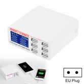 899 30W QC 3.0 6 USB Ports Fast Charger with LCD Digital Display, EU Plug, 899