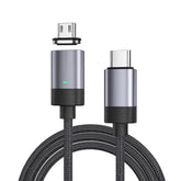 15W USB-C / Type-C to Micro USB Fast Charging Magnetic Data Cable, Style: 1m Cable + Magnetic Head, Micro USB