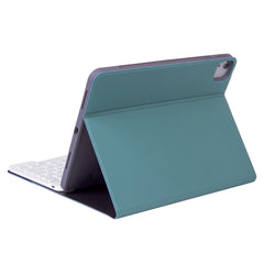 X-11BS Skin Plain Texture Detachable Bluetooth Keyboard Tablet Case for iPad Pro 11 inch 2020 / 2018, with Pen Slot & Backlight, White Keyboard