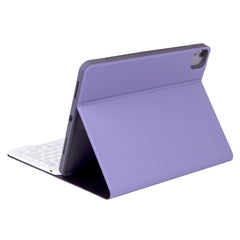 X-11BS Skin Plain Texture Detachable Bluetooth Keyboard Tablet Case for iPad Pro 11 inch 2020 / 2018, with Pen Slot & Backlight, White Keyboard